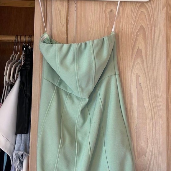 Hello Molly Strapless Mint Dress - Picture 2 of 2